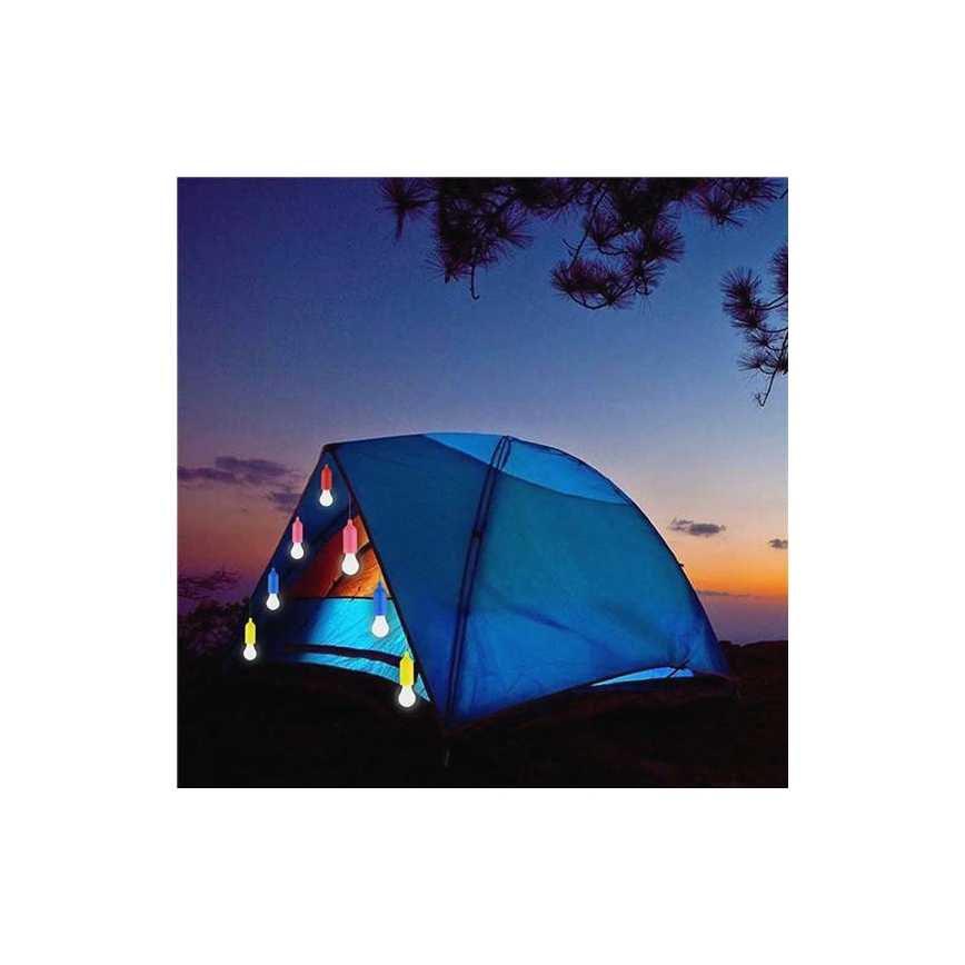 Prenosna LED lampa LED/1W/3xAAA ružičasta