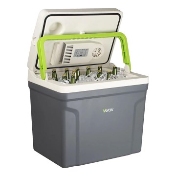 Prenosni auto-frižider sa funkcijom grejanja 27 l 230V/12V/24V sivi