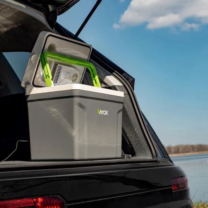 Prenosni auto-frižider sa funkcijom grejanja 27 l 230V/12V/24V sivi
