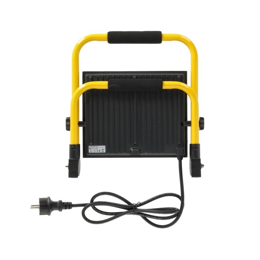 Prenosni LED reflektor TIGRA LED/100W/4000K IP54 crna/žuta