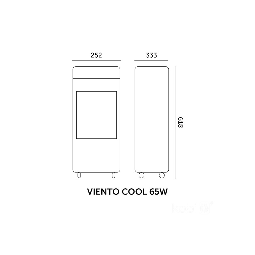 Prenosni rashlađivač vazduha VIENTO COOL 65W/230V, beo, sa daljinskim upravljačem