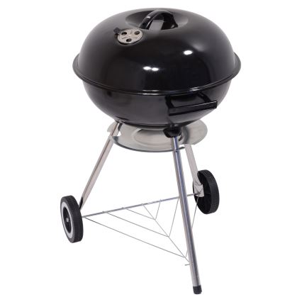 Prenosni roštilj na drveni ugalj, crne boje