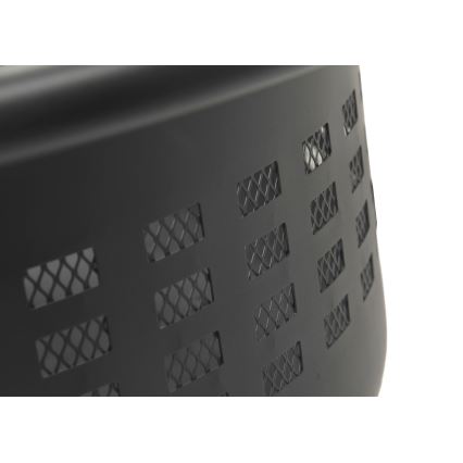 Prenosno ognjište za drva sa rešetkom, crno