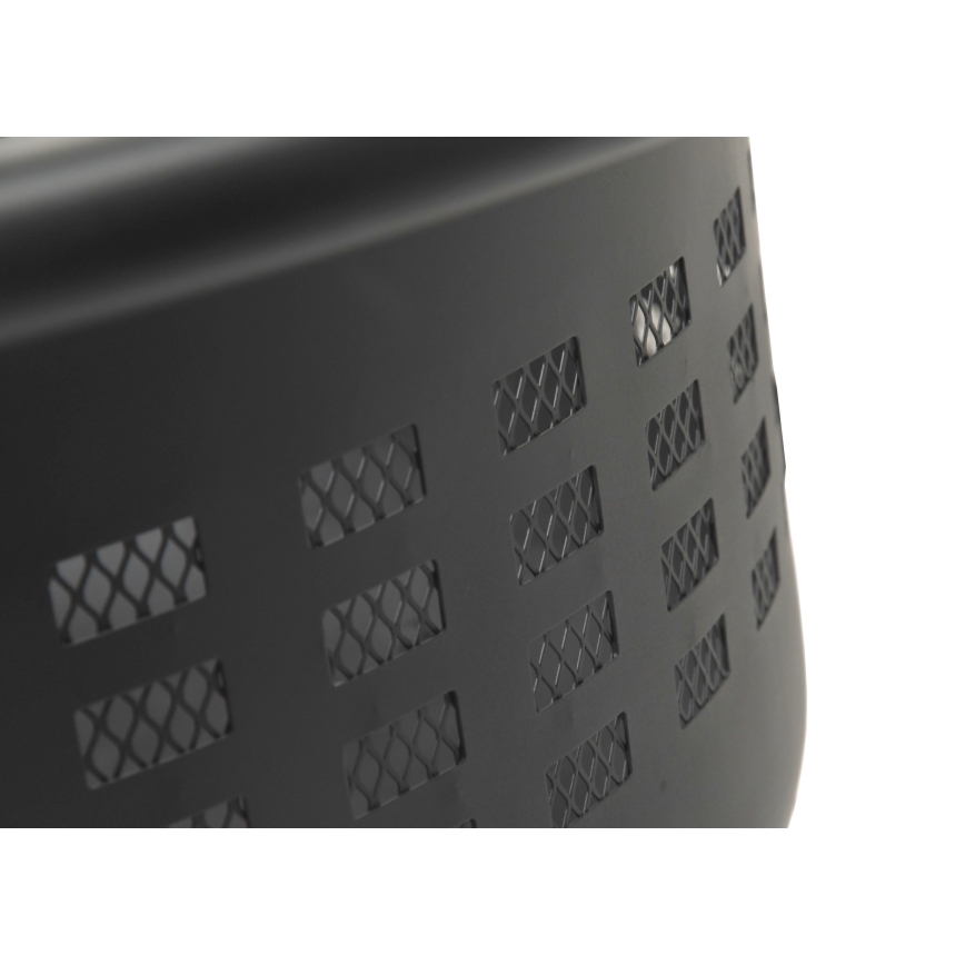 Prenosno ognjište za drva sa rešetkom, crno