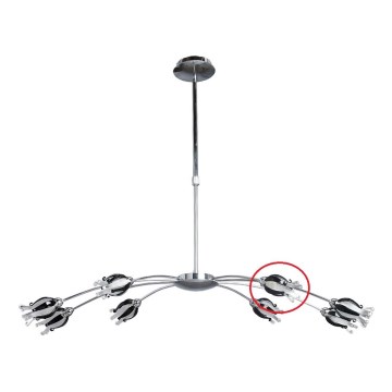 Prezent 14009 - Zamensko staklo za luster BLACK JACK G9, sjajni hrom