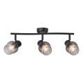 Prezent 14102 - Spot svetiljka OASIS 3xE27/60W/230V crna/zadimljena