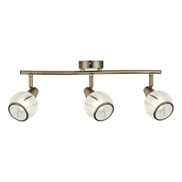 Prezent 14105 - Spot svetiljka SIENTO 3xE14/40W/230V mesing