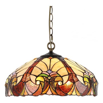 Prezent 1700 - Luster na lancu TIFFANY XX 2xE27/60W/230V, prečnik 40 cm