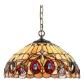 Prezent 1704 - Luster na lancu TIFFANY 2xE27/60W/230V
