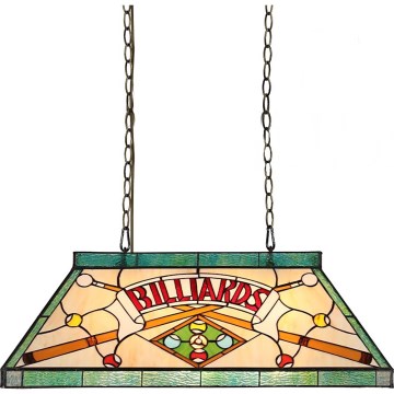Prezent 1715 - Luster na lancu TIFFANY BILLIARD 3xE27/60W/230V