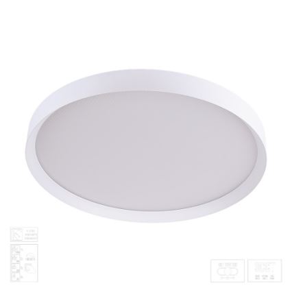 Prezent 17314 - LED prigušiva plafonska svetiljka MAYSA LED/42W/230V 3000/4000/6000K prečnik 48,5 cm bela