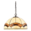 Prezent 229 - Luster na lancu TIFFANY 2xE27/60W/230V