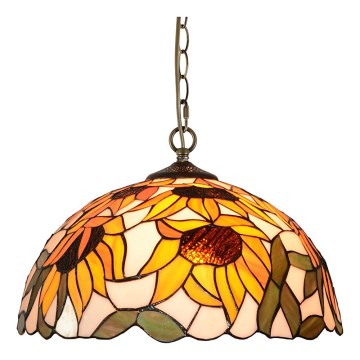 Prezent 238 - Luster na lancu TIFFANY 2xE27/60W/230V