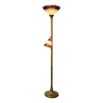 Prezent 244 - Podna lampa TIFFANY 1xE27/60W/230V + 1xE14/25W