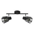 Prezent 27517 - Spot svetiljka PONTEO 2xE27/40W/230V crna