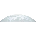 Prezent 45141 - Zamensko staklo za luster PLATE E27, prečnik 45 cm, prozirno/belo