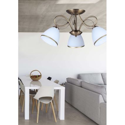 Prezent 61450 - Plafonski luster ASTER 3xE27/60W/230V