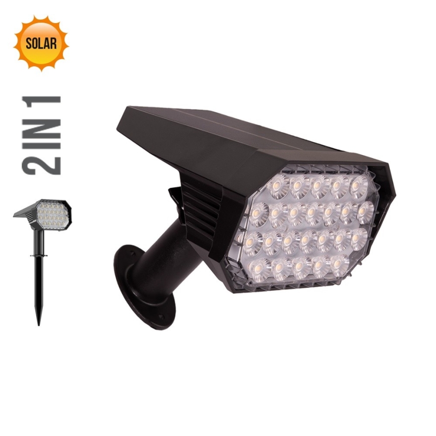 Prezent 65285 - LED solarno svetlo 2u1 FOLD LED/4,8W/3,7V IP65 1200 mAh