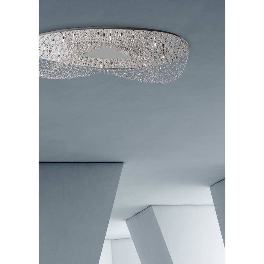 Prezent 69046 - ELIPTHON Plafonska nadgradna svetiljka 8xG9/33W/230V