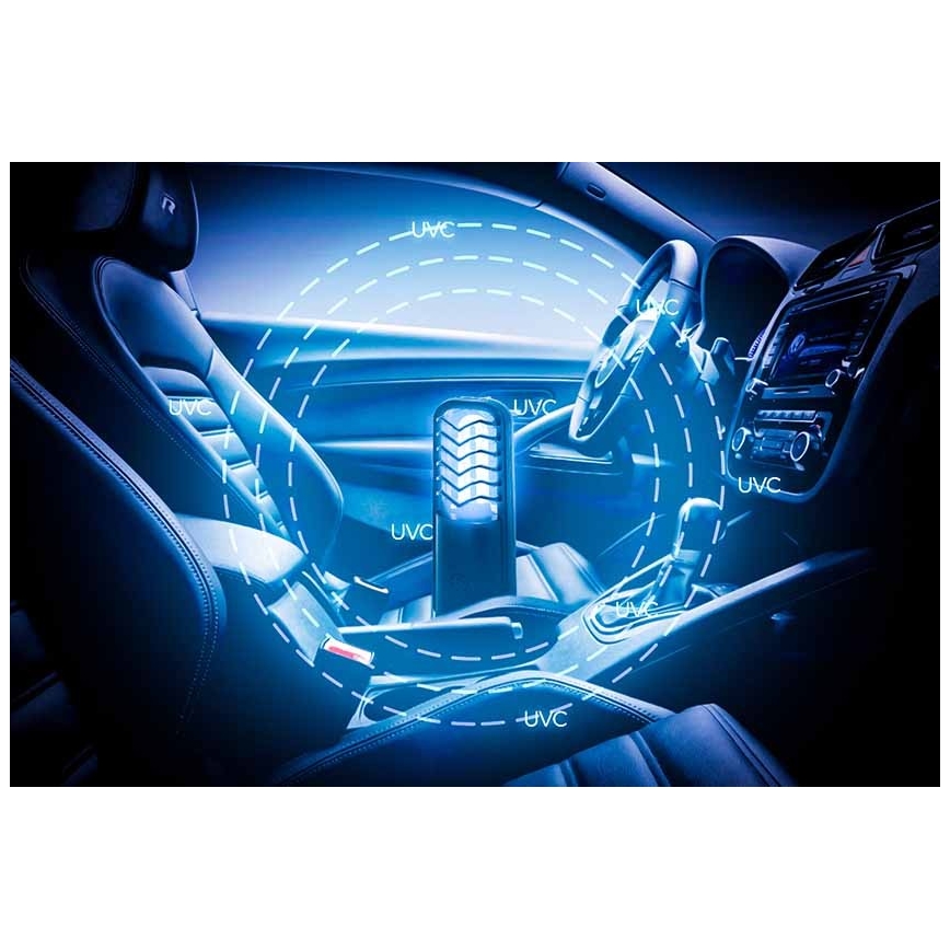 Prezent 70422 - Prenosna dezinfekciona germicidna lampa UVC/2,5W/5V USB