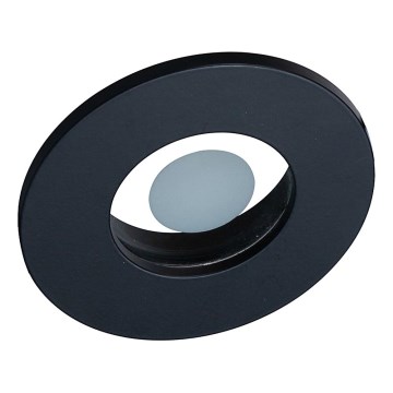 Prezent 71115 - Ugradna plafonska svetiljka za kupatilo FAY 1xGU10/50W/230V prečnika 8,5 cm IP44 crna