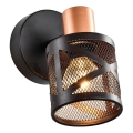 Prezent 75467 - Zidno reflektorsko svetlo ANTARES 1xE14/40W/230V crna/bakrena