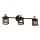 Prezent 75469 - Zidno reflektorsko svetlo ANTARES 3xE14/40W/230V crno/bakreno