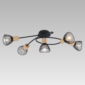 Prezent 75558 - Plafonski luster PONY 5xE14/25W/230V, jasen