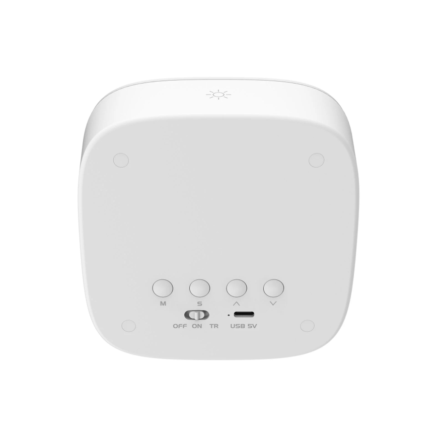 Prigušiva LED noćna lampica sa budilnikom BUNNY LED/1,2W/5V 3000K