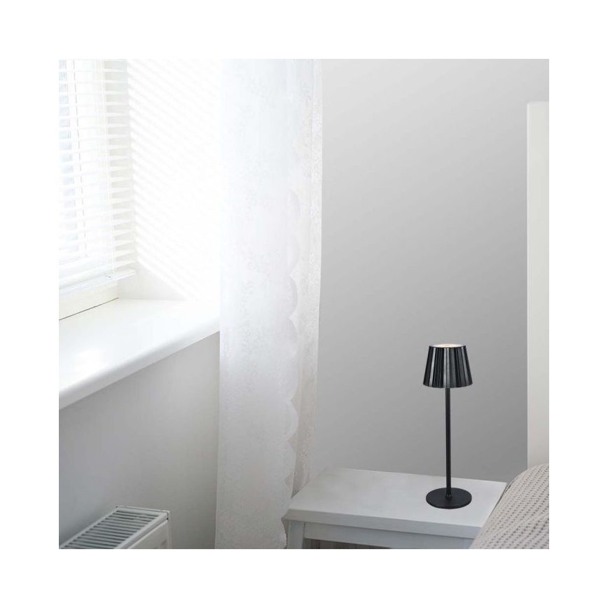 LED prigušiva punjiva dodirna stona lampa LED/4W/5V 3000-6000K 1800 mAh crna
