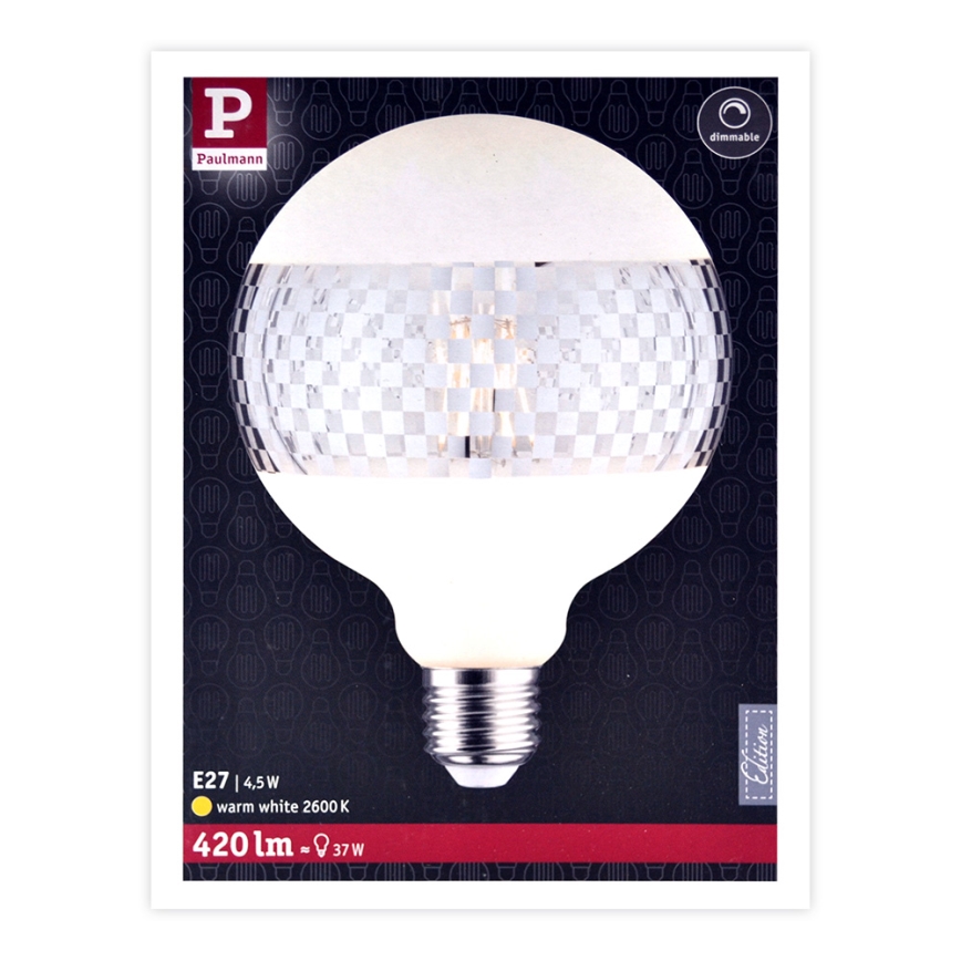 Prigušiva LED sijalica CLASSIC G125 E27/4,5W/230V 2600K - Paulmann 28742