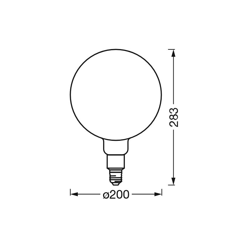 Prigušiva LED sijalica SMART+ GLOBE G200 E27/6W/230V 2500K Wi-Fi - Ledvance