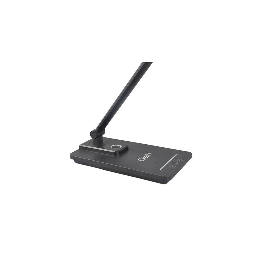 Prigušiva LED stona lampa sa USB, 9W, 230V, 3000K/4000K/5500K, crna