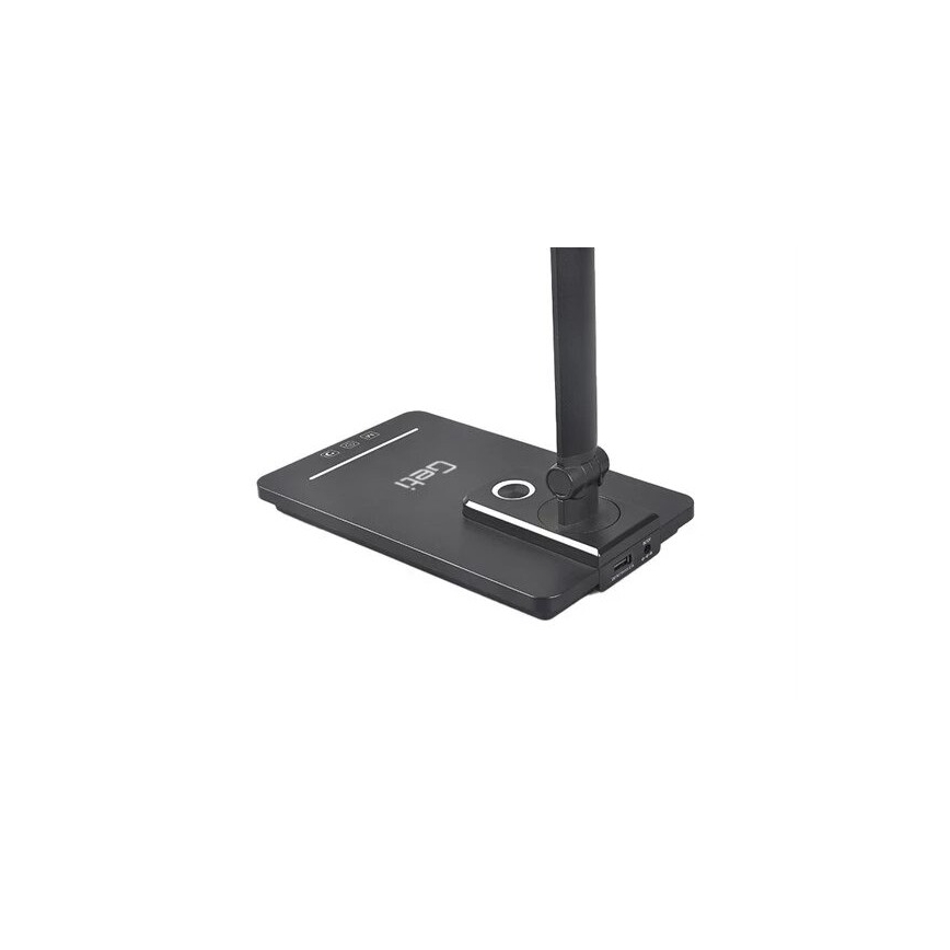Prigušiva LED stona lampa sa USB, 9W, 230V, 3000K/4000K/5500K, crna