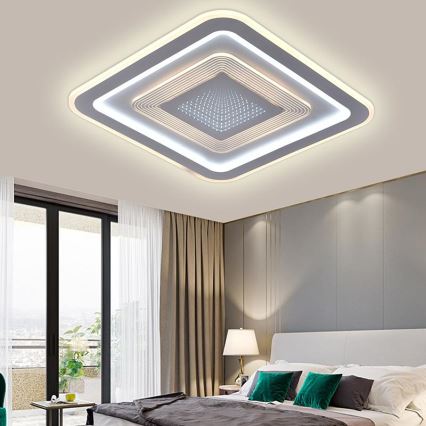 Prigušiva LED stropna svetiljka LED/105W/230V 3000-6500K + daljinski upravljač
