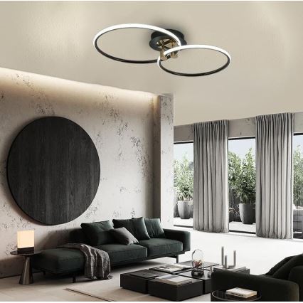 Prigušiva LED stropna svetiljka LED/48W/230V 3000-6500K + daljinski upravljač