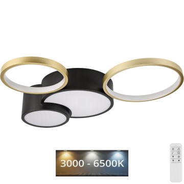 Prigušiva plafonska svetiljka ALIZEE LED/30W/230V 3000-6500K crna/zlatna