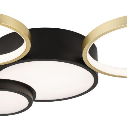 Prigušiva plafonska svetiljka ALIZEE LED/30W/230V 3000-6500K crna/zlatna