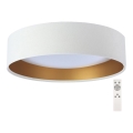 Prigušiva plafonska svetiljka SMART GALAXY LED/24W/230V Ø 44 cm bela/zlatna 3000-6500K + daljinski upravljač