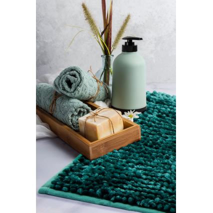 Prigušiva prostirka za kupatilo CHENILLE 50x80 cm tirkizna