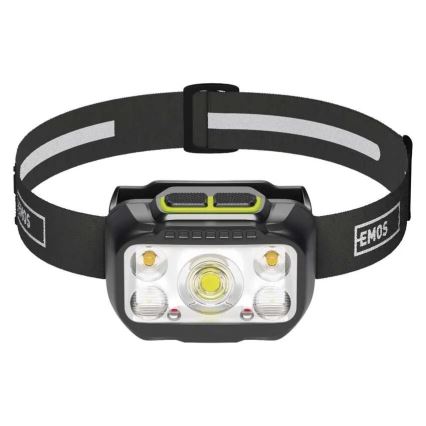 Prigušiva punjiva čelna lampa LED/3xAAA/1000 mAh 3,7V