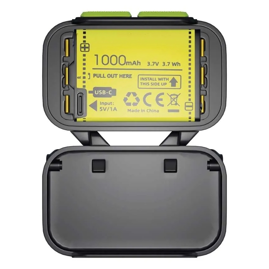 Prigušiva punjiva čelna lampa LED/3xAAA/1000 mAh 3,7V