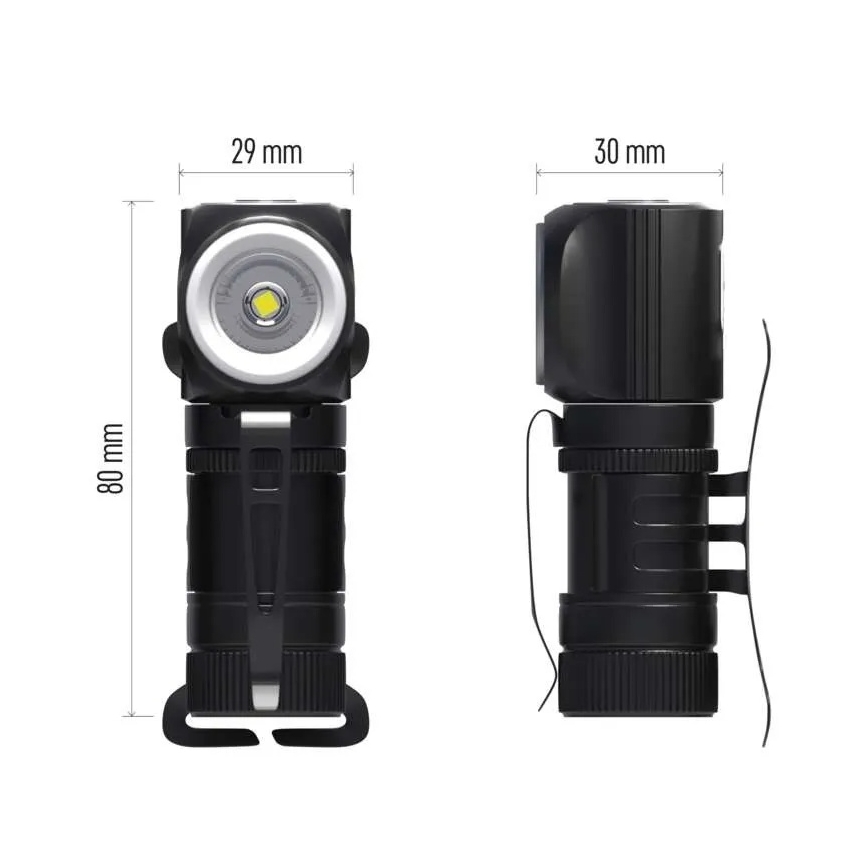 Prigušiva punjiva čelna lampa LED/800 mAh 3,7V