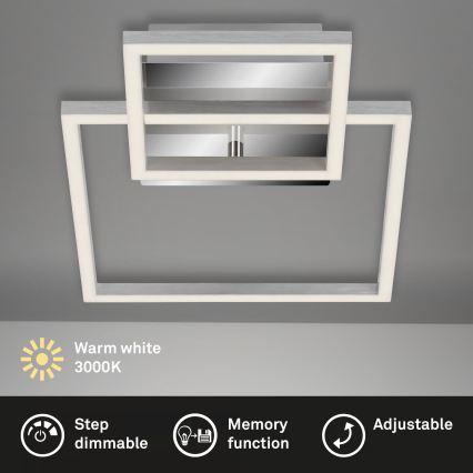 Prigušiva stropna LED svetiljka LED/12W/230V 3000K mat hrom