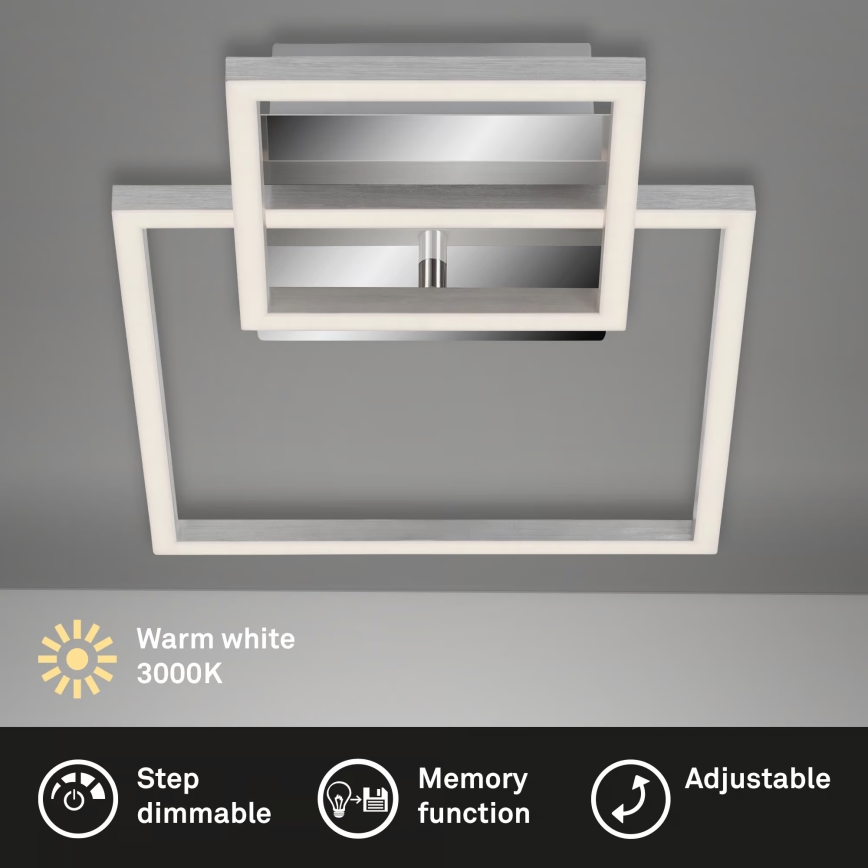 Prigušiva stropna LED svetiljka LED/12W/230V 3000K mat hrom