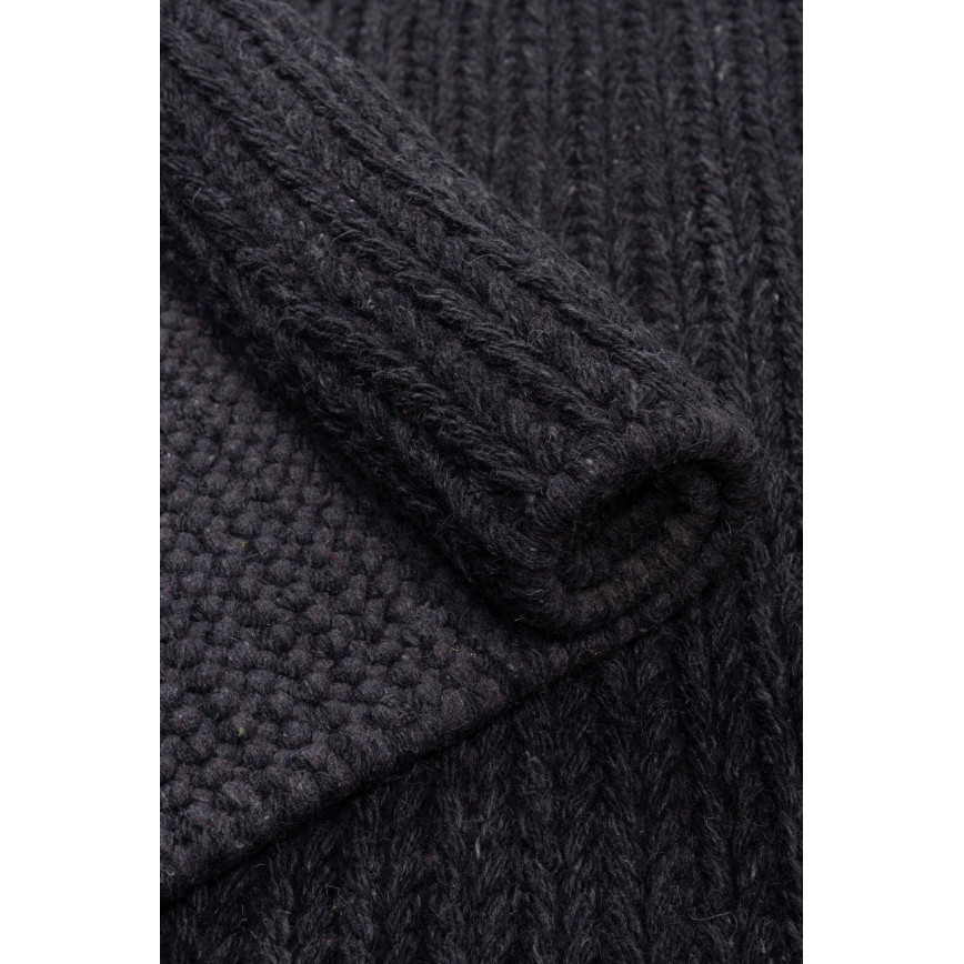 Prirodni tepih FIR WOOL 120x170 cm 2600 g/m2 antracit