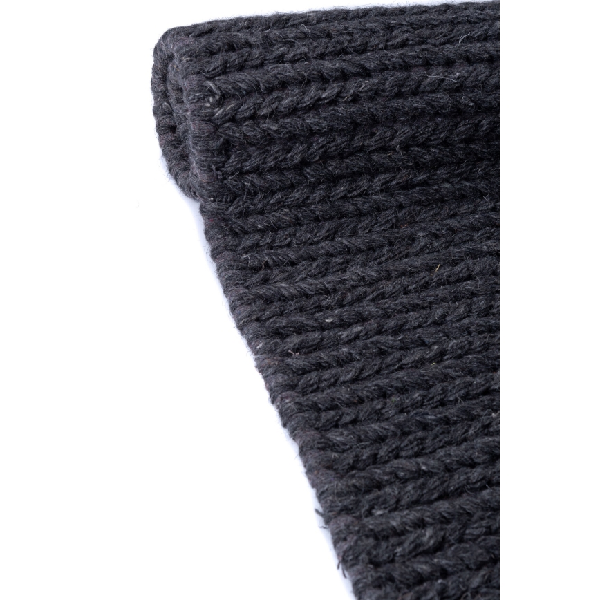 Prirodni tepih FIR WOOL 120x170 cm 2600 g/m2 antracit