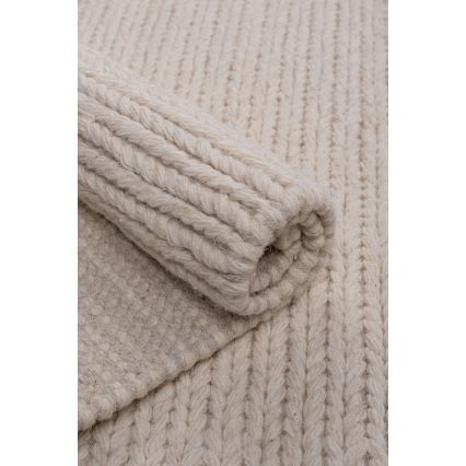 Prirodni tepih FIR WOOL 120x170 cm 2600 g/m2 krem