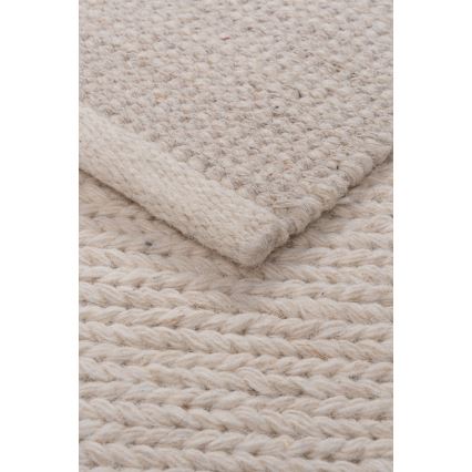Prirodni tepih FIR WOOL 120x170 cm 2600 g/m2 krem
