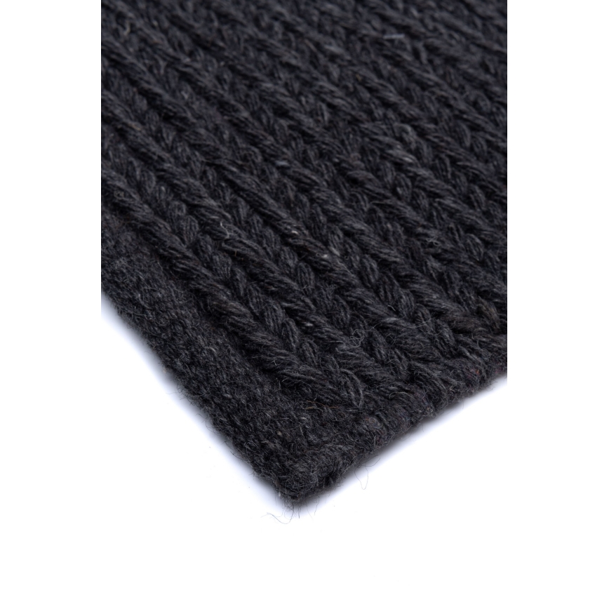 Prirodni tepih FIR WOOL 160x230 cm 2600 g/m2 antracit